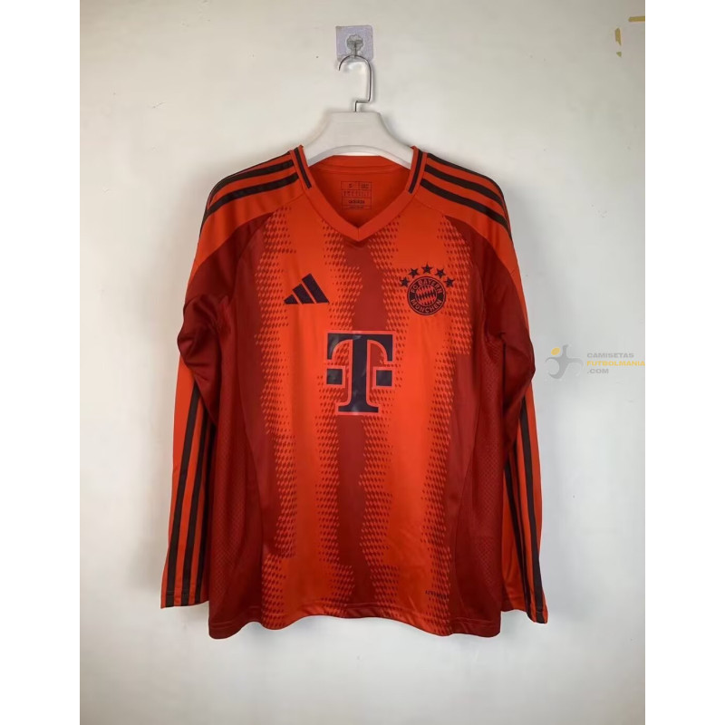 Camiseta Fútbol Bayern Munich Primera Equipación Manga Larga 2024-2025