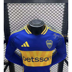 Camiseta Fútbol Boca Juniors Primera Equipación Versión Jugador Manga Larga 2024-2025