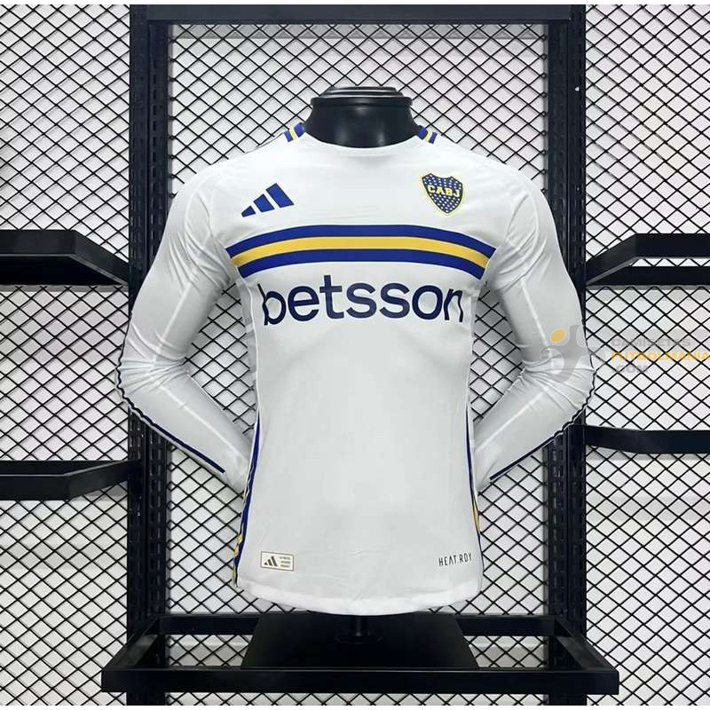 Camiseta Fútbol Boca Juniors Segunda Equipación Versión Jugador Manga Larga 2024-2025