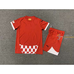 Camiseta y Pantalón Fútbol Niños Girona Primera Equipación 2024-2025