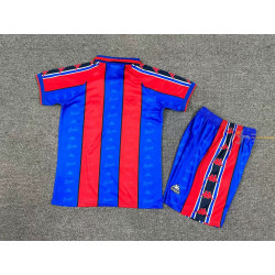 Camiseta y Pantalón Niños Barcelona Primera Equipación Retro Clásica 1996-1997