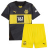 Camiseta y Pantalón Fútbol Niños Borussia Dortmund Segunda Equipación 2024-2025