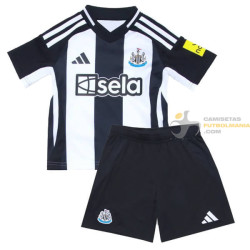 Camiseta y Pantalón Fútbol Niños Newcastle Primera Equipación 2024-2025