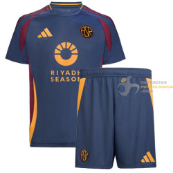 Camiseta y Pantalón Fútbol Niños Roma Tercera Equipación 2024-2025