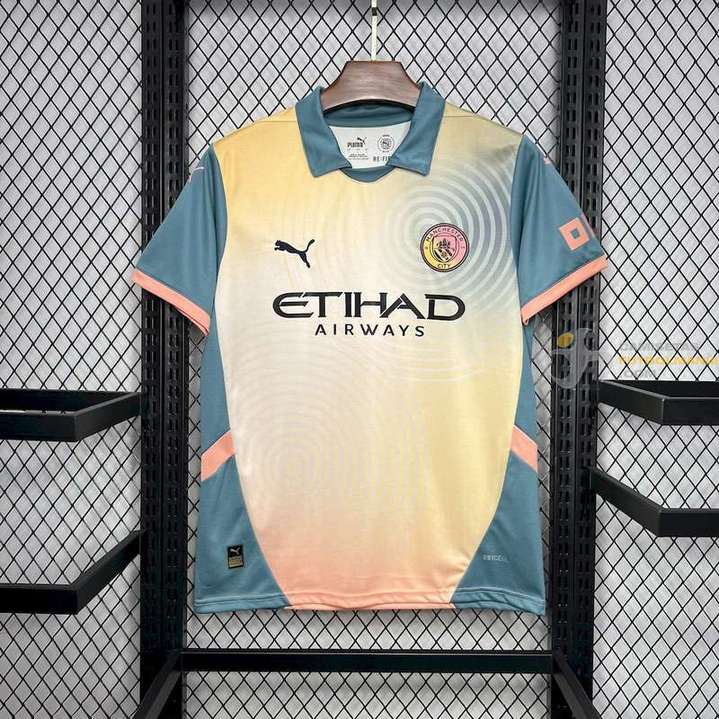 Camiseta Fútbol Manchester City Cuarta Equipación 2024-2025