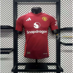 Camiseta Fútbol Manchester United Primera Equipación Versión Jugador 2024-2025