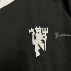 Camiseta Fútbol Manchester United Portero Negra 2024-2025