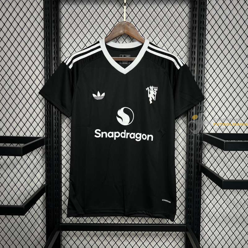 Camiseta Fútbol Manchester United Portero Negra 2024-2025