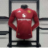 Camiseta Fútbol Manchester United Primera Equipación Versión Jugador Manga Larga 2024-2025