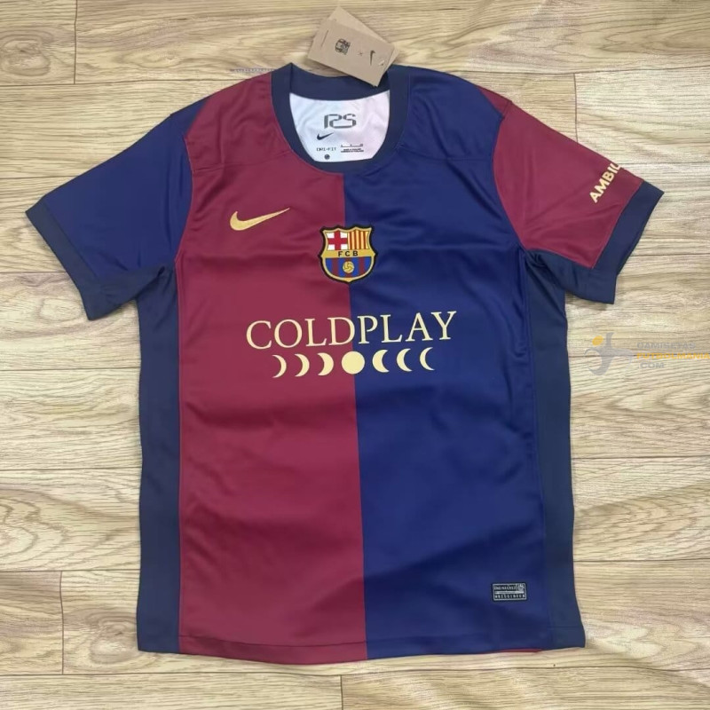 Camiseta Fútbol Barcelona Edición Especial Coldplay Primera Equipación 2024-2025