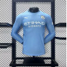 Camiseta Fútbol Manchester City Primera Equipación Versión Jugador Manga Larga 2024-2025