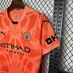 Camiseta Fútbol Manchester City Portero Naranja 2024-2025