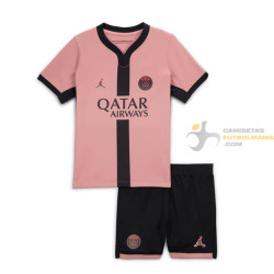 Camiseta y Pantalón Fútbol Niños Paris Saint-Germain Tercera Equipación 2024-2025