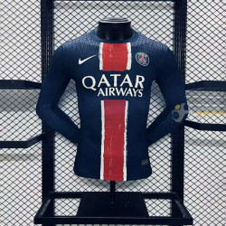 Camiseta Fútbol Paris Saint-Germain Primera Equipación Versión Jugador Manga Larga 2024-2025