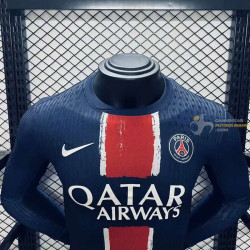 Camiseta Fútbol Paris Saint-Germain Primera Equipación Versión Jugador Manga Larga 2024-2025