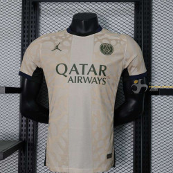 Camiseta Fútbol Paris Saint-Germain Air Jordan Cream Versión Jugador 2024-2025