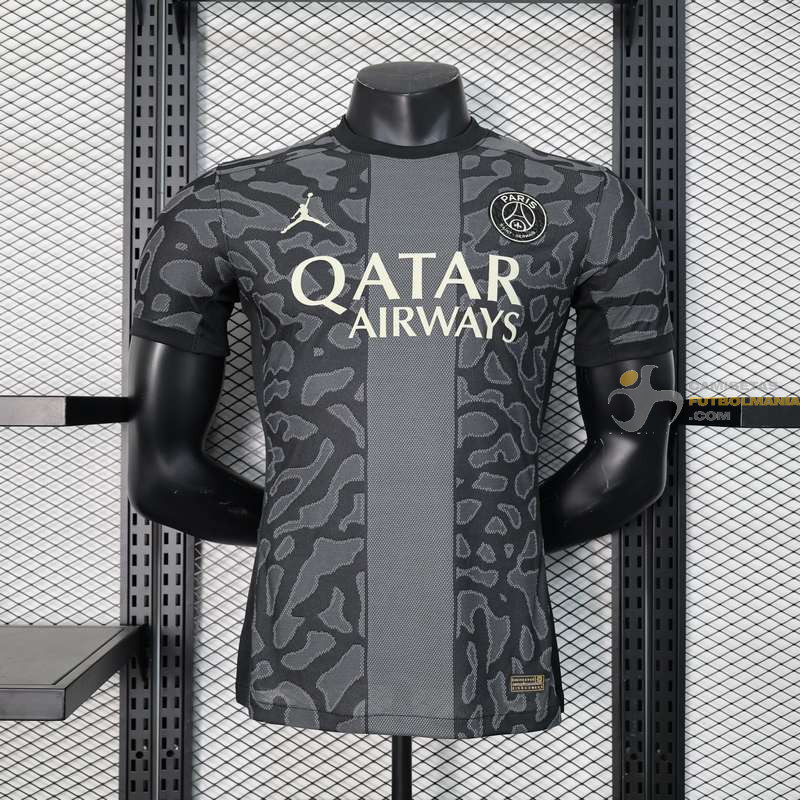 Camiseta Fútbol Paris Saint-Germain Edición Black Camouflage Versión Jugador 2024-2025