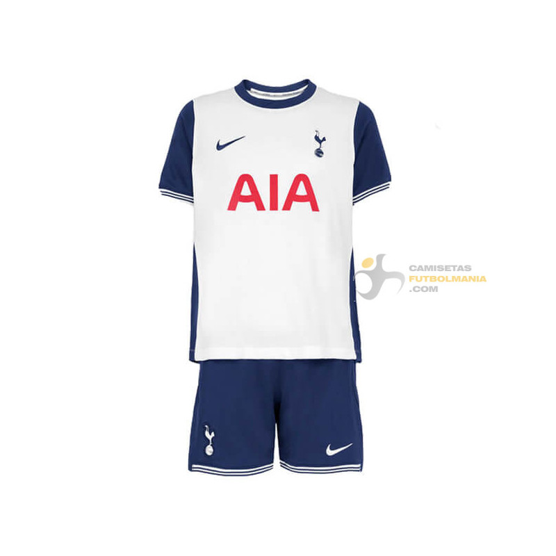 Camiseta y Pantalón Fútbol Tottenham Niños Primera Equipación 2024-2025