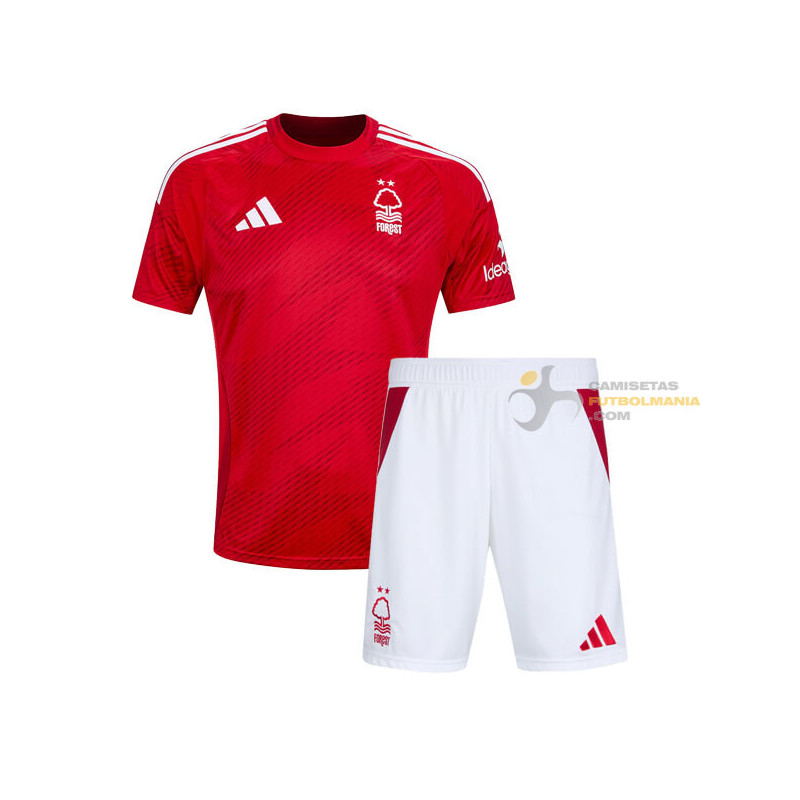 Camiseta y Pantalón Niños Nottingham Forest Primera Equipación 2024-2025