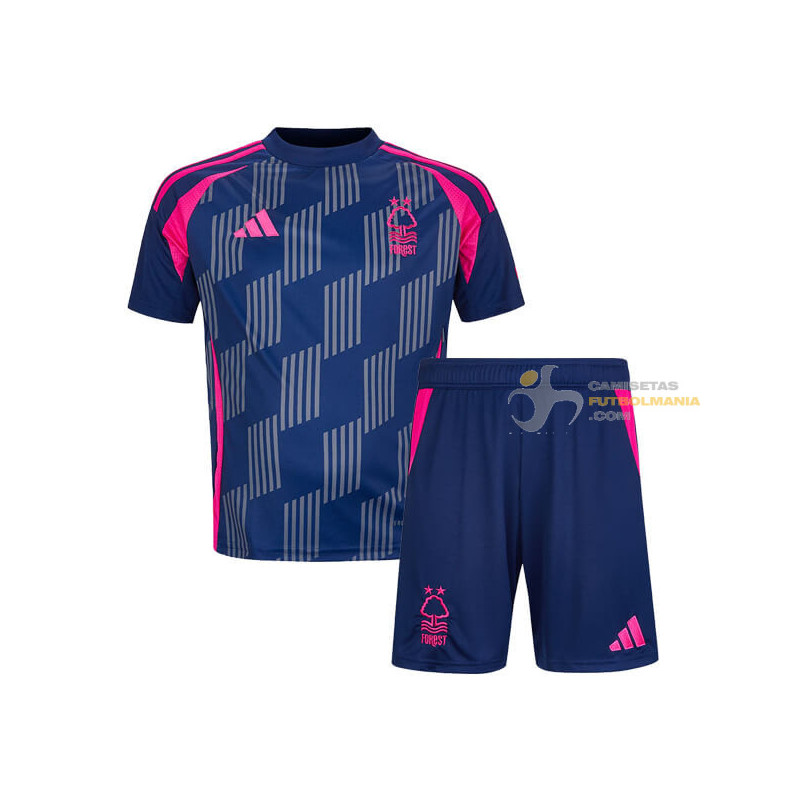 Camiseta y Pantalón Niños Nottingham Forest Segunda Equipación 2024-2025