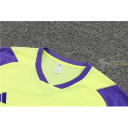 Camiseta y Pantalón Entrenamiento Real Madrid Bicolor Amarillo 2024-2025