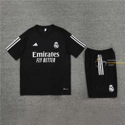 Camiseta y Pantalón Entrenamiento Real Madrid Negro 2024-2025