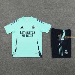 Camiseta y Pantalón Entrenamiento Real Madrid Azul Claro 2024-2025