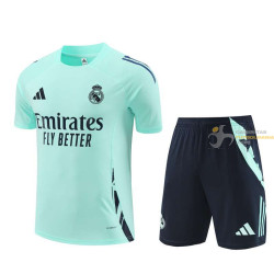 Camiseta y Pantalón Entrenamiento Real Madrid Azul Claro 2024-2025