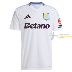 Camiseta Fútbol Aston Villa Segunda Equipación 2024-2025