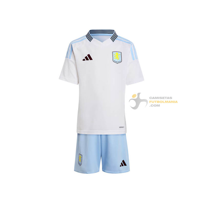 Camiseta y Pantalón Fútbol Niños Aston Villa Segunda Equipación 2024-2025