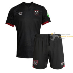 Camiseta y Pantalón Niños West Ham Segunda Equipación 2024-2025