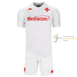 Camiseta y Pantalón Fútbol Niños Fiorentina Segunda Equipación 2024-2025