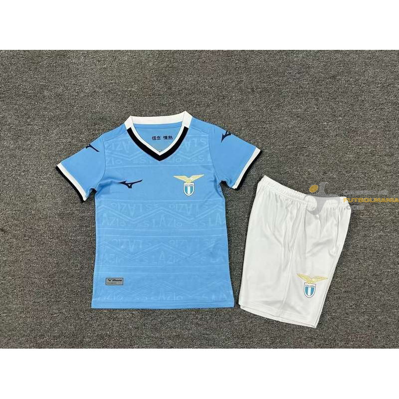 Camiseta y Pantalón Fútbol Niños Lazio Primera Equipación 2024-2025