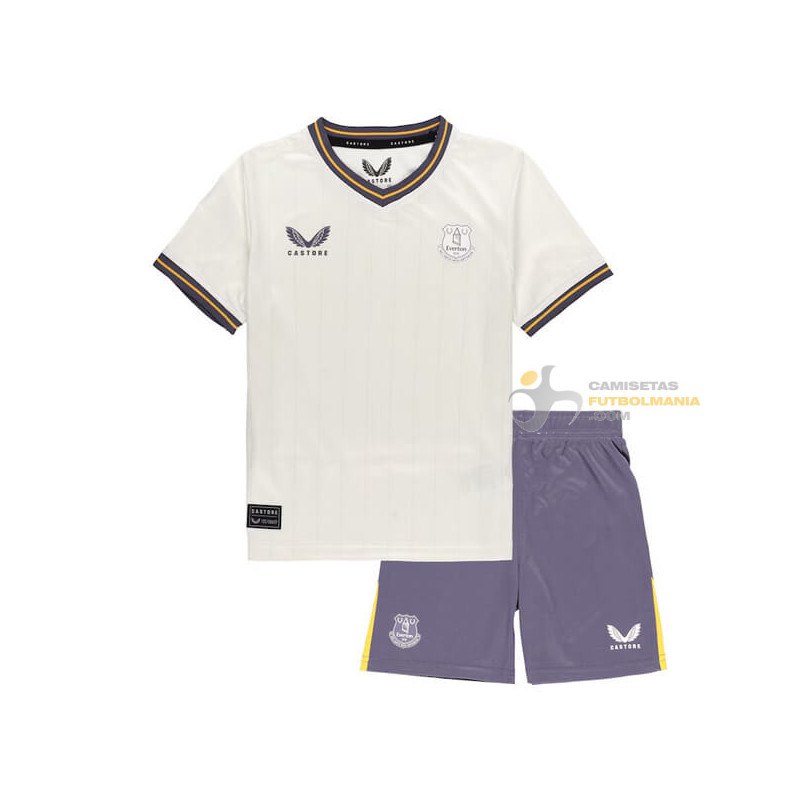 Camiseta y Pantalón Niños Everton Tercera Equipación 2024-2025