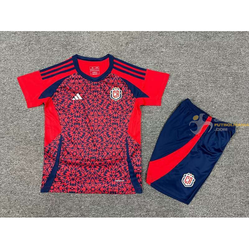 Camiseta y Pantalón Niños Costa Rica Primera Equipación 2024-2025