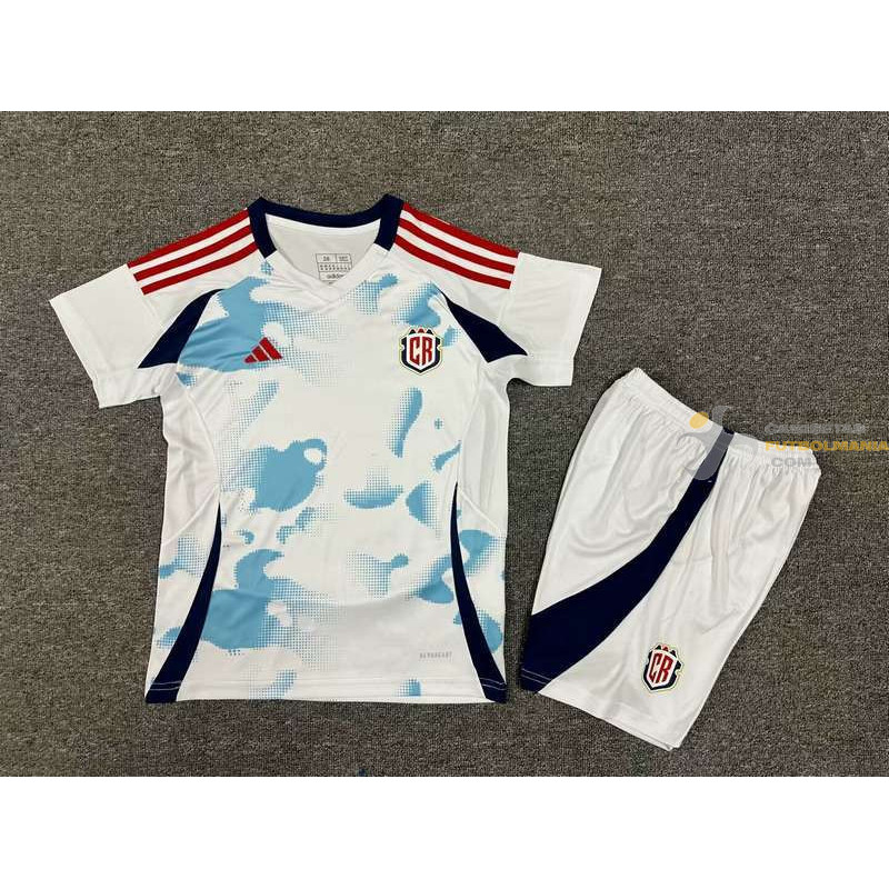 Camiseta y Pantalón Niños Costa Rica Segunda Equipación 2024-2025