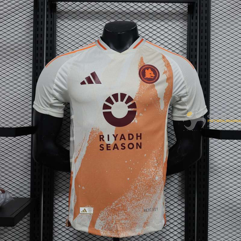 Camiseta Fútbol Roma Segunda Equipación Versión Jugador 2024-2025