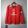 Camiseta Manchester United Primera Equipación Retro Clásica Manga Larga 2004-2005