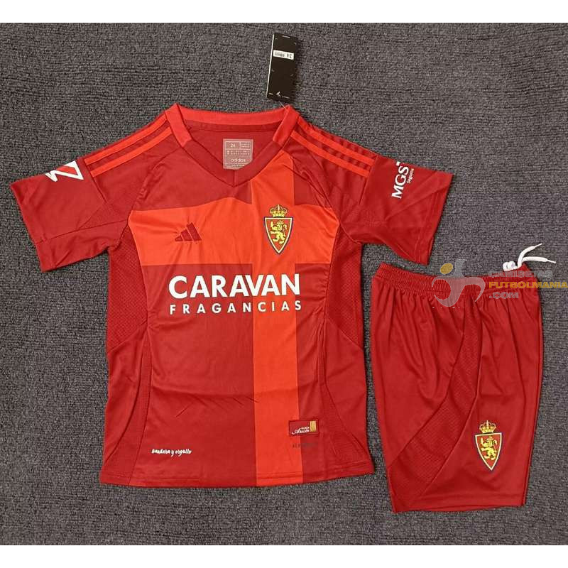 Camiseta y Pantalón Niños Zaragoza Segunda Equipación 2024-2025