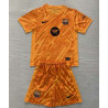 Camiseta y Pantalón Fútbol Niños Barcelona Portero Naranja 2024-2025