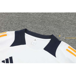 Camiseta y Pantalón Fútbol Niños Real Madrid Entrenamiento Blanca 2024-2025