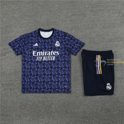 Camiseta y Pantalón Fútbol Niños Real Madrid Entrenamiento Azul 2023-2024