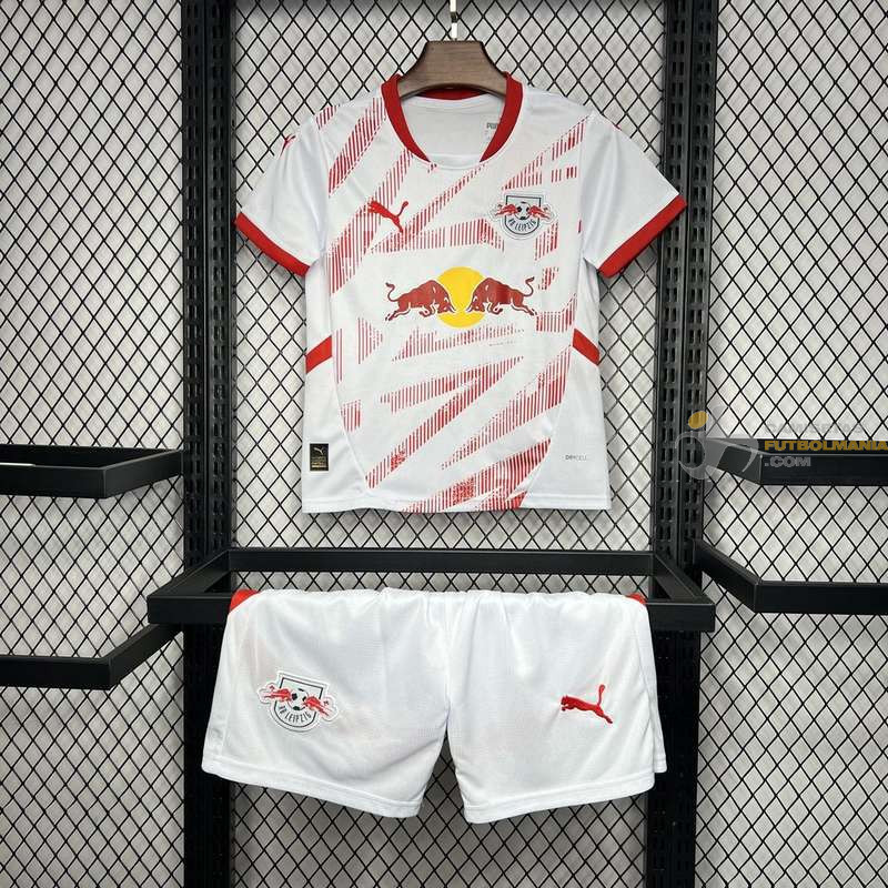 Camiseta y Pantalón Fútbol Niños Leipzig Primera Equipación 2024-2025