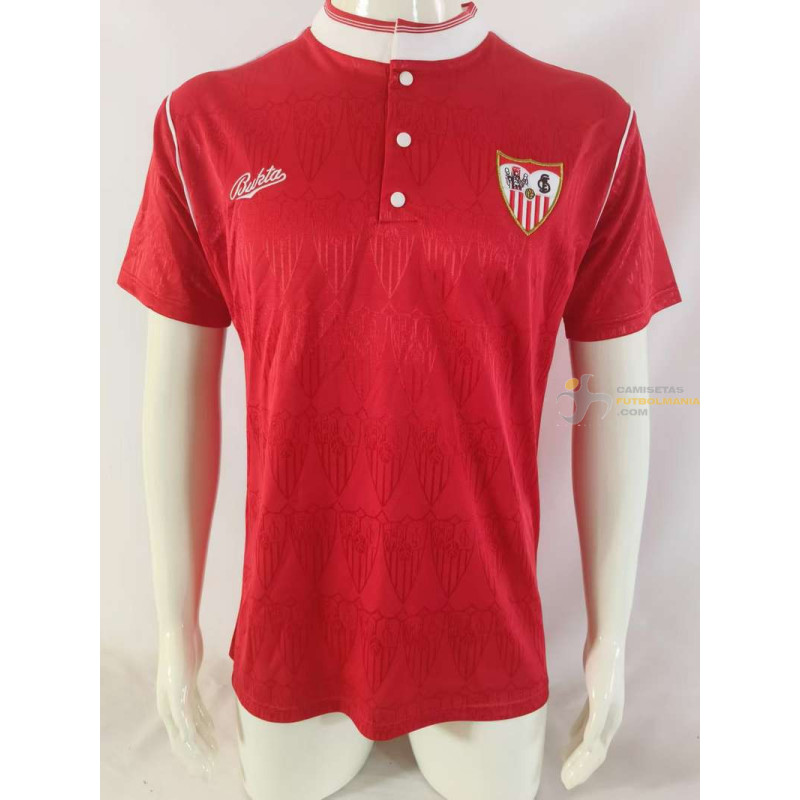 Camiseta Fútbol Sevilla Segunda Equipación Retro Clásica 1991-1992