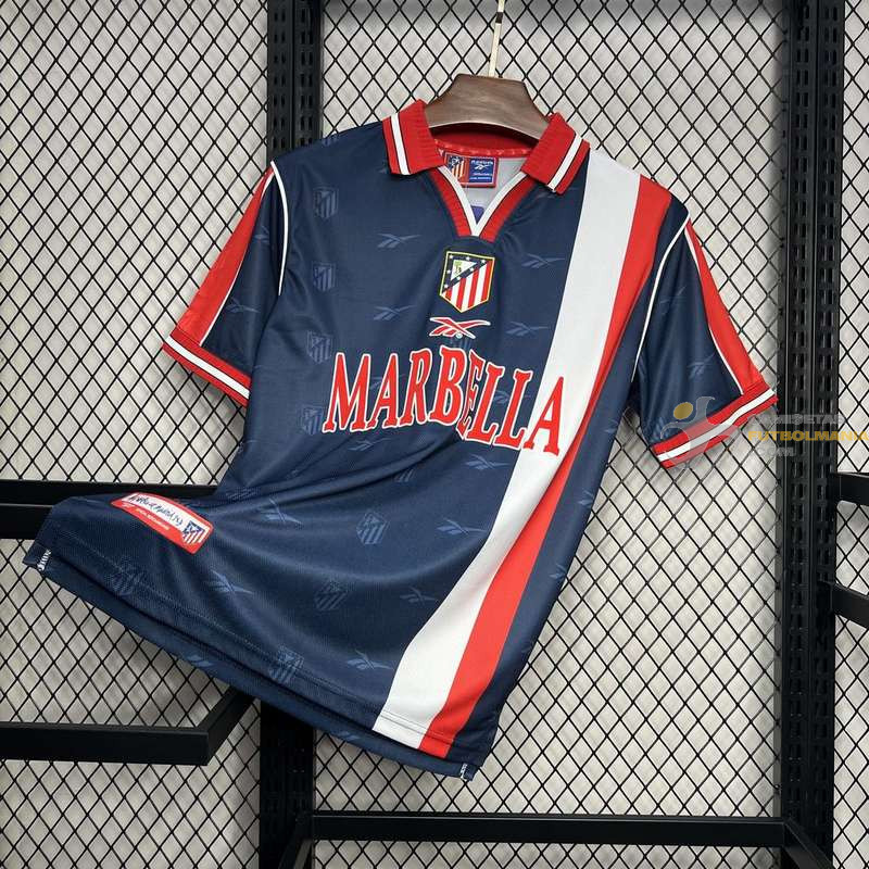 Camiseta Futbol Atlético de Madrid Segunda Equipación Retro Clásica 1998-1999