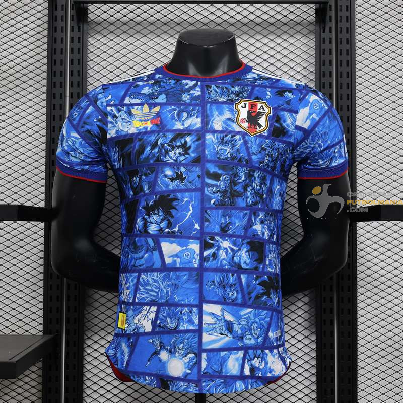 Camiseta Japón Versión Jugador Especial Edición Dragon Ball Anime Blue