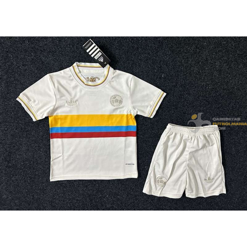 Camiseta y Pantalón Niños Colombia Centenario 100th 2024-2025