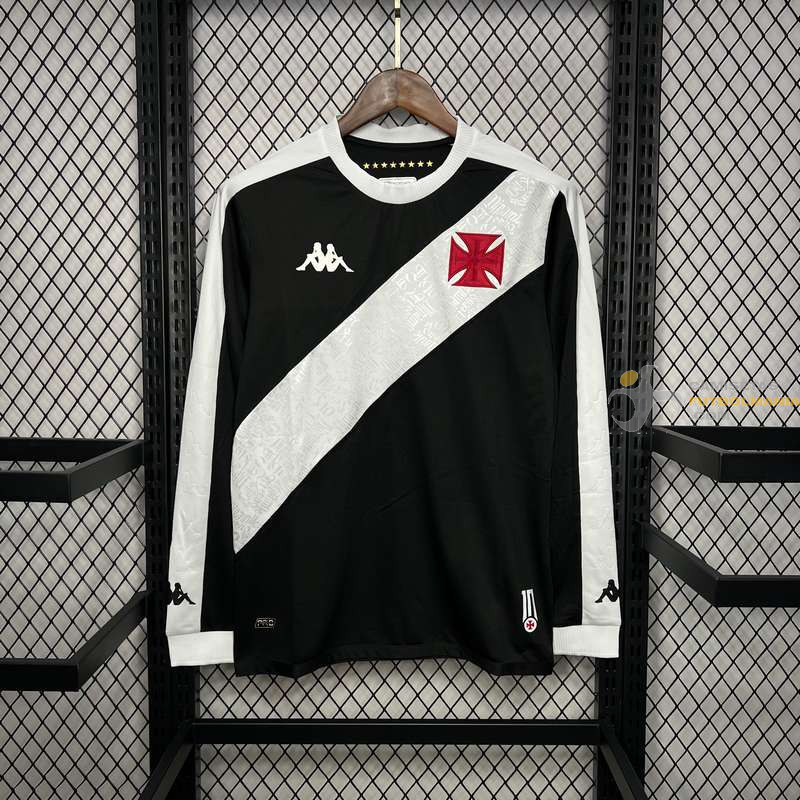 Camiseta Fútbol Vasco de Gama Primera Equipación Manga Larga 2024-2025