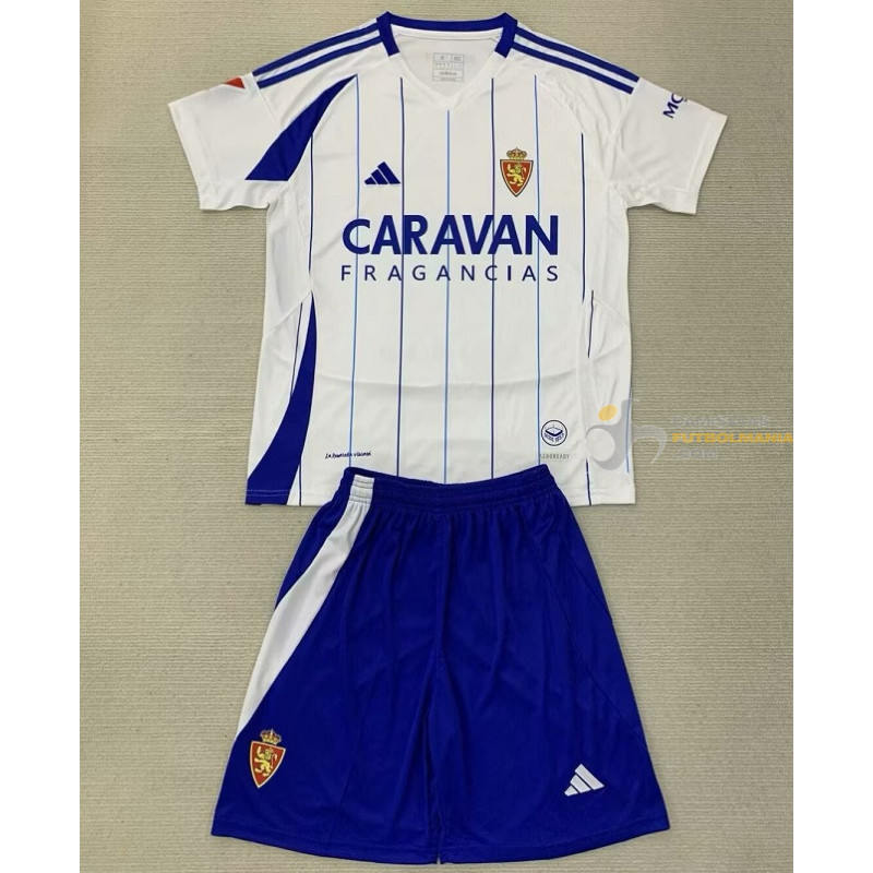 Camiseta y Pantalón Niños Zaragoza Primera Equipación 2024-2025