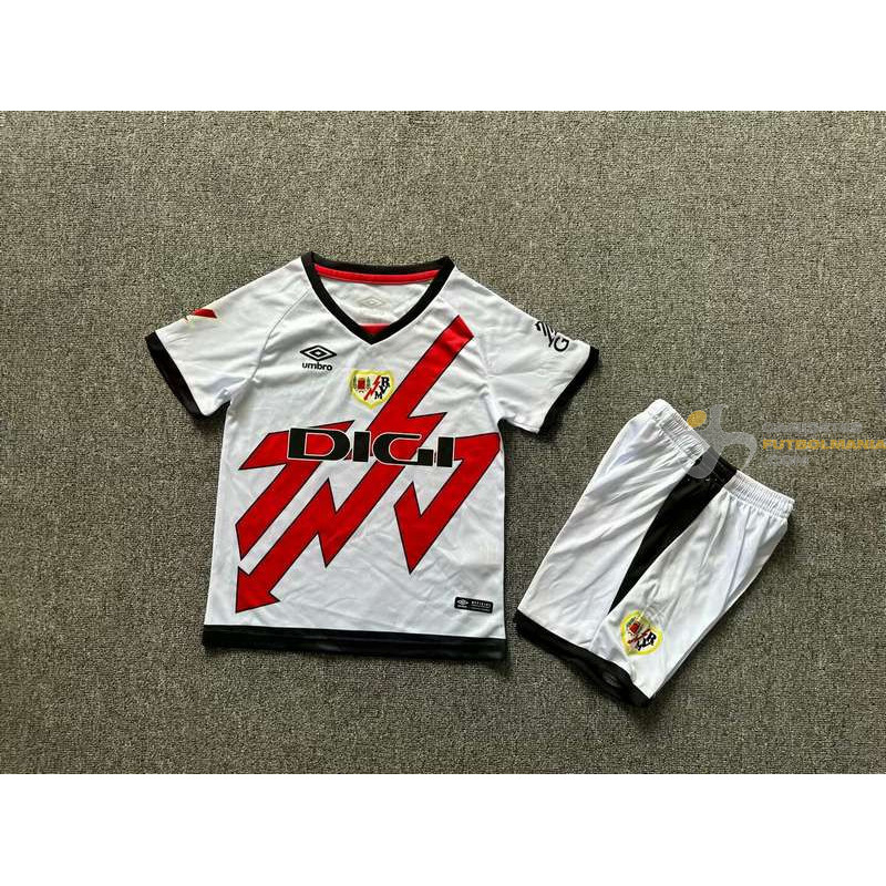 Camiseta y Pantalón Niños Rayo Vallecano Primera Equipación 2024-2025